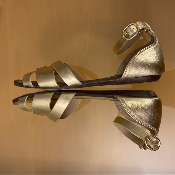 SOLD Aldo Gold Sandals - Picture 2 of 5